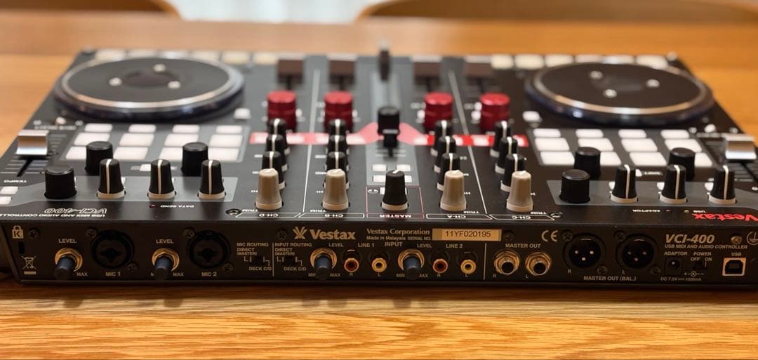 Vestax DJコントローラー VCI-400 電源ケーブル付き