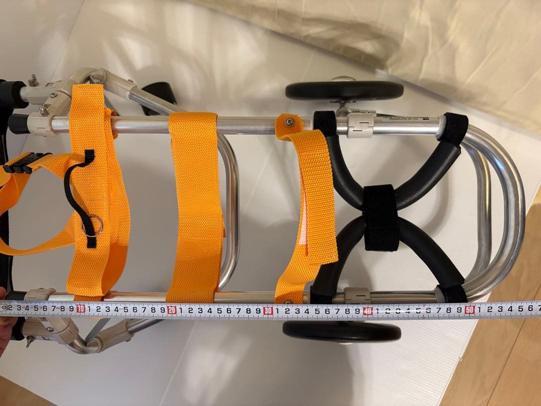 中型犬用車椅子４輪車　あご乗せ付き