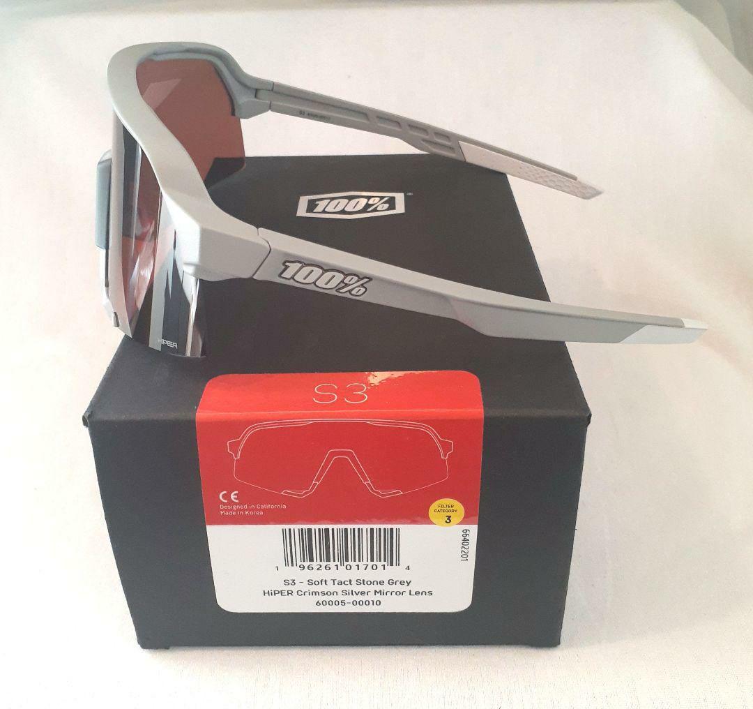 売約済み 100% S3 Stone Grey クリムゾン ワンハンドレッド