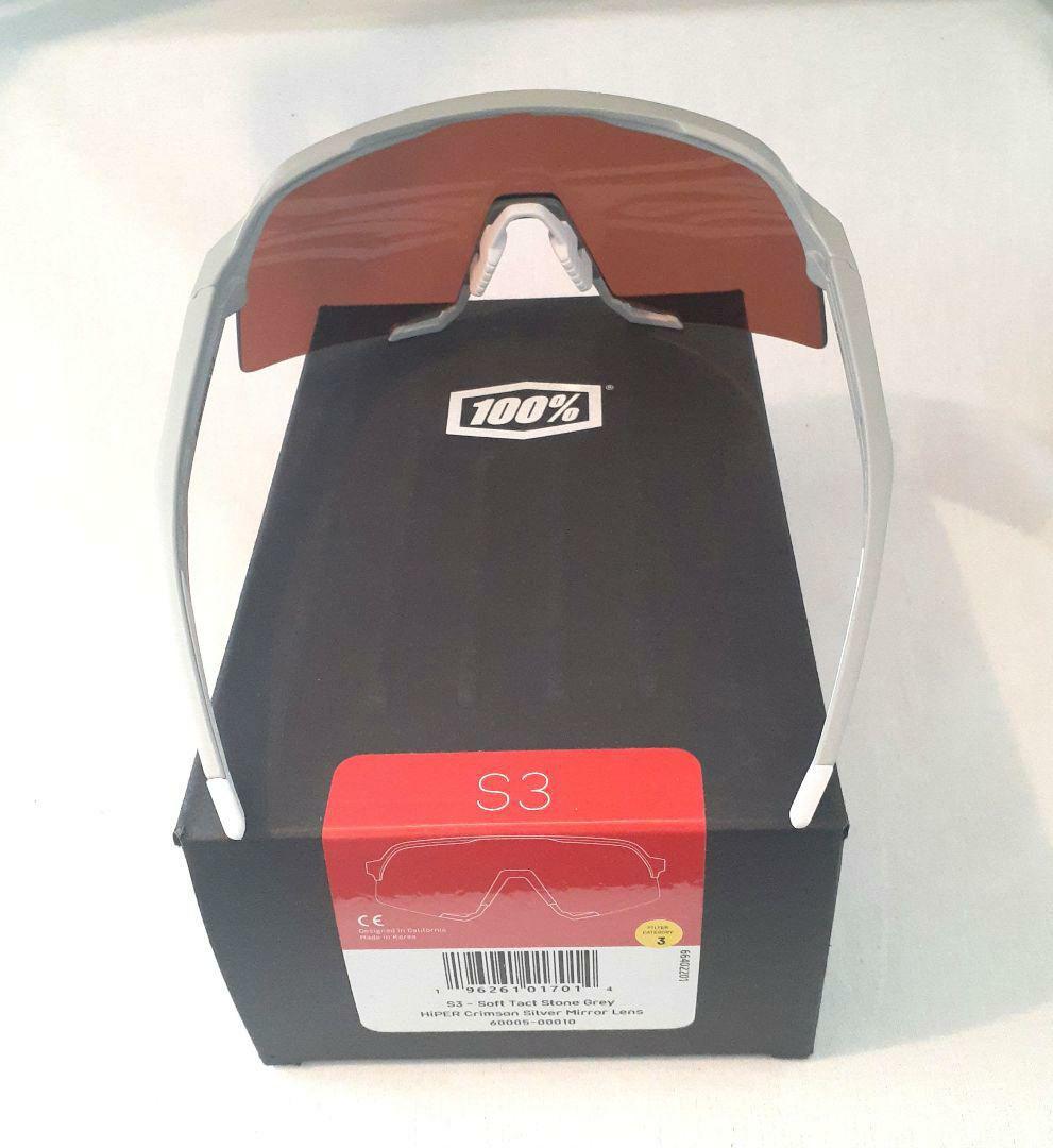 売約済み 100% S3 Stone Grey クリムゾン ワンハンドレッド