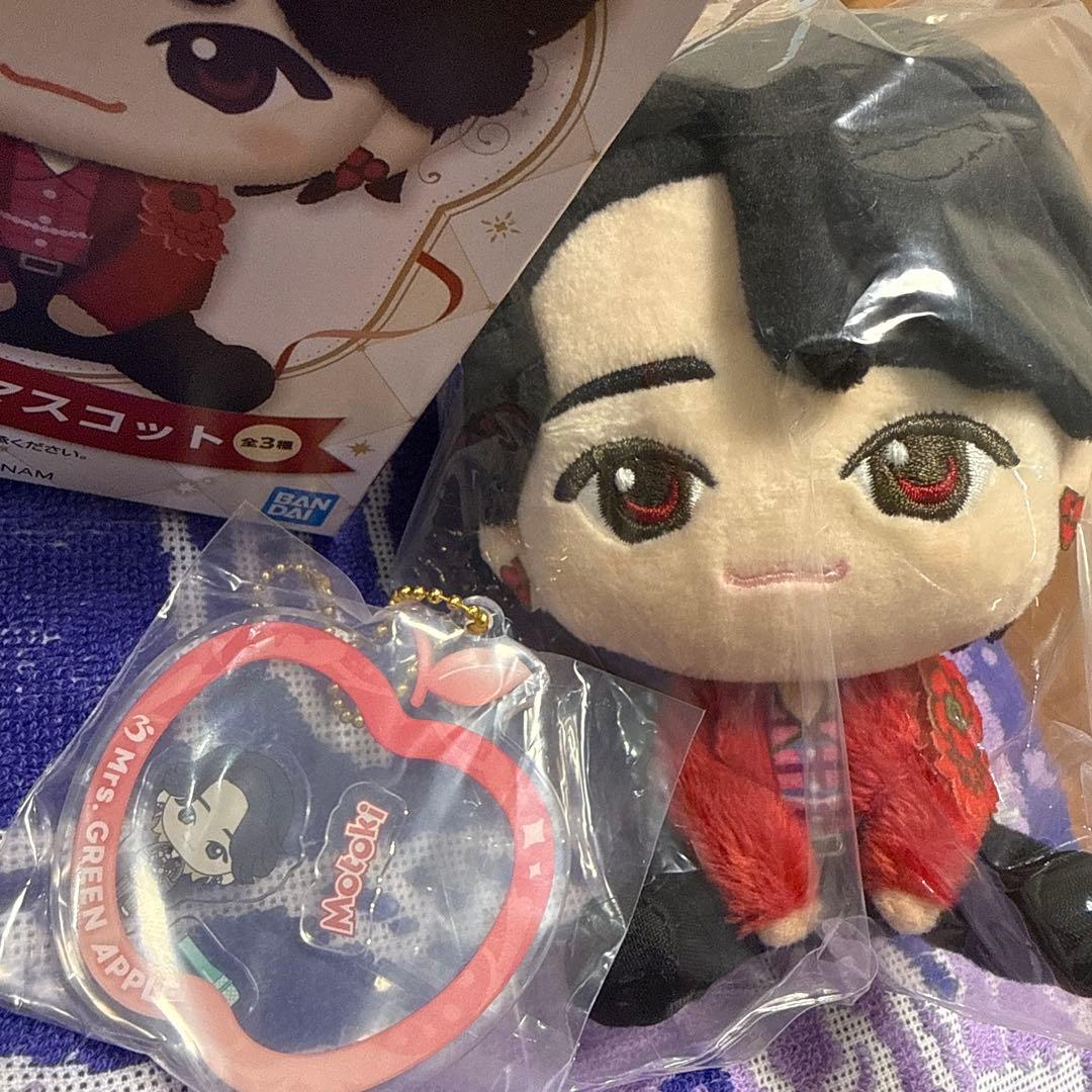 ミセス　1番くじ　 A賞もっくん　ぬいぐるみ&E賞　もっくんシャカキーセット