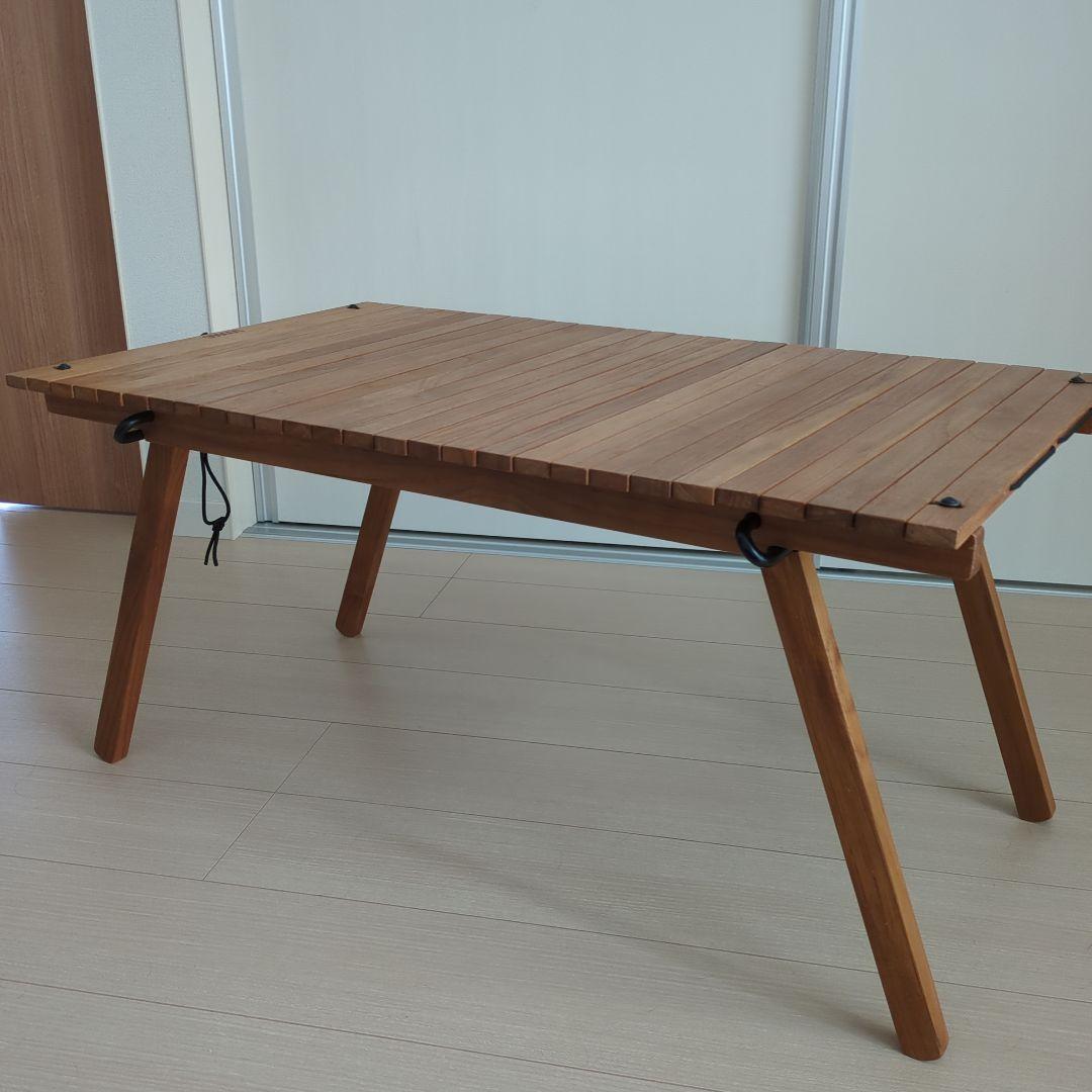 DOOGOO 折りたたみ木製アウトドアテーブル