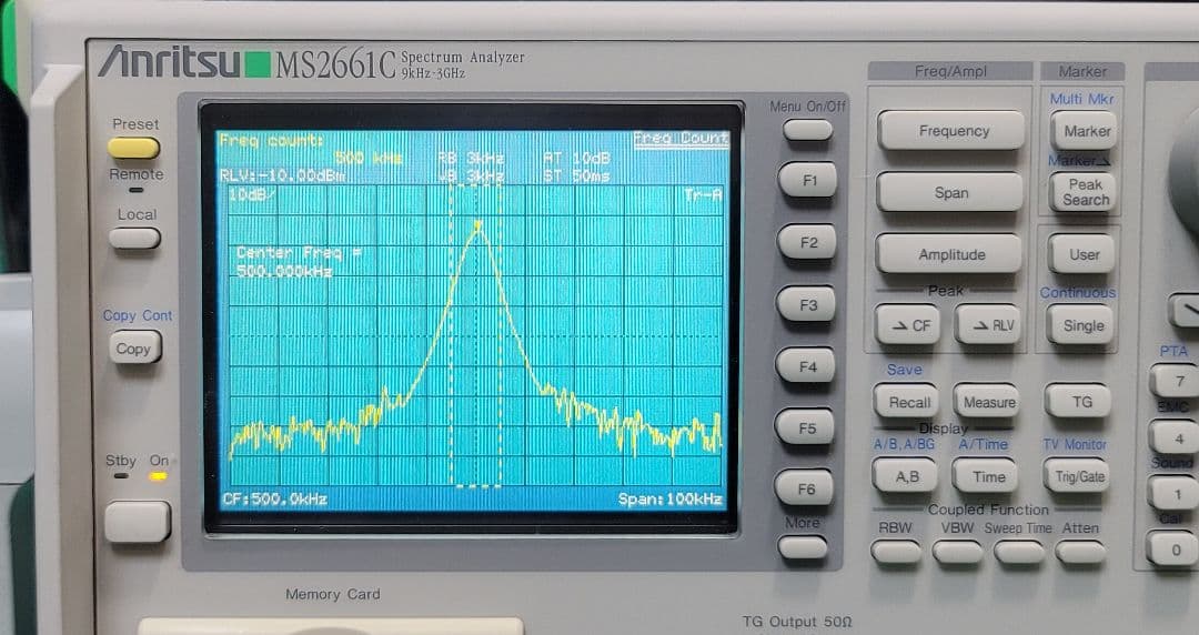 美品 Anritsu MS2661C 9KHz-3GHz スペクトラムアナライザ