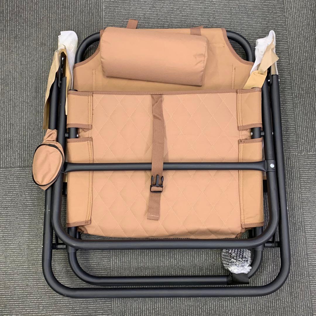 【開封・未使用】DesertFox キャンプチェア リクライニング STTJBB