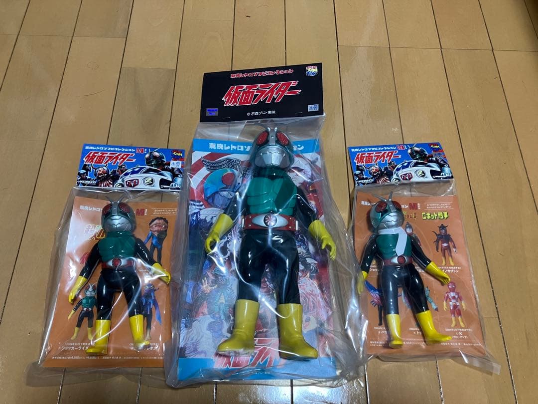 東映レトロソフビコレクション　ショッカーライダー　3セット