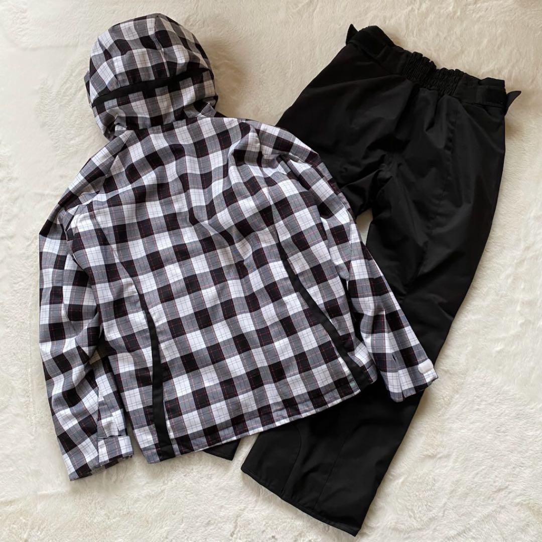 【美品】phenix スキーウェア　セットアップ　上下　チェック　ブラック　L