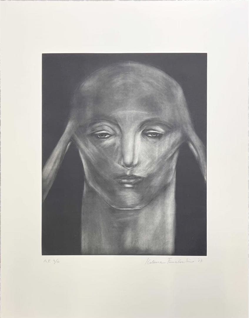 舟越桂《大切な言葉》銅版画 AP4/10 サイン入