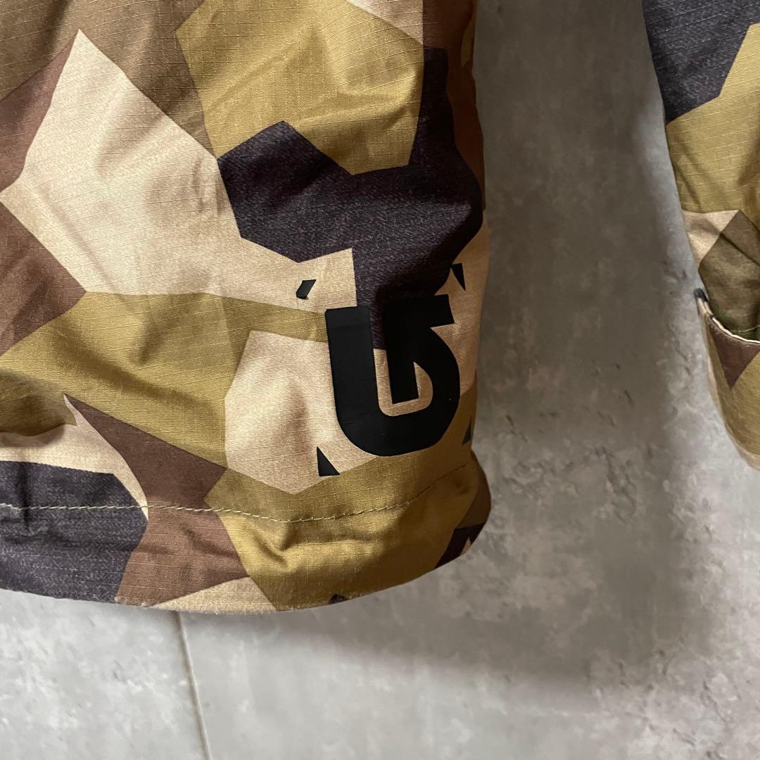 Burtonバートンスキーウェアスノーボードジャケットパーカー茶色ベージュカモ柄