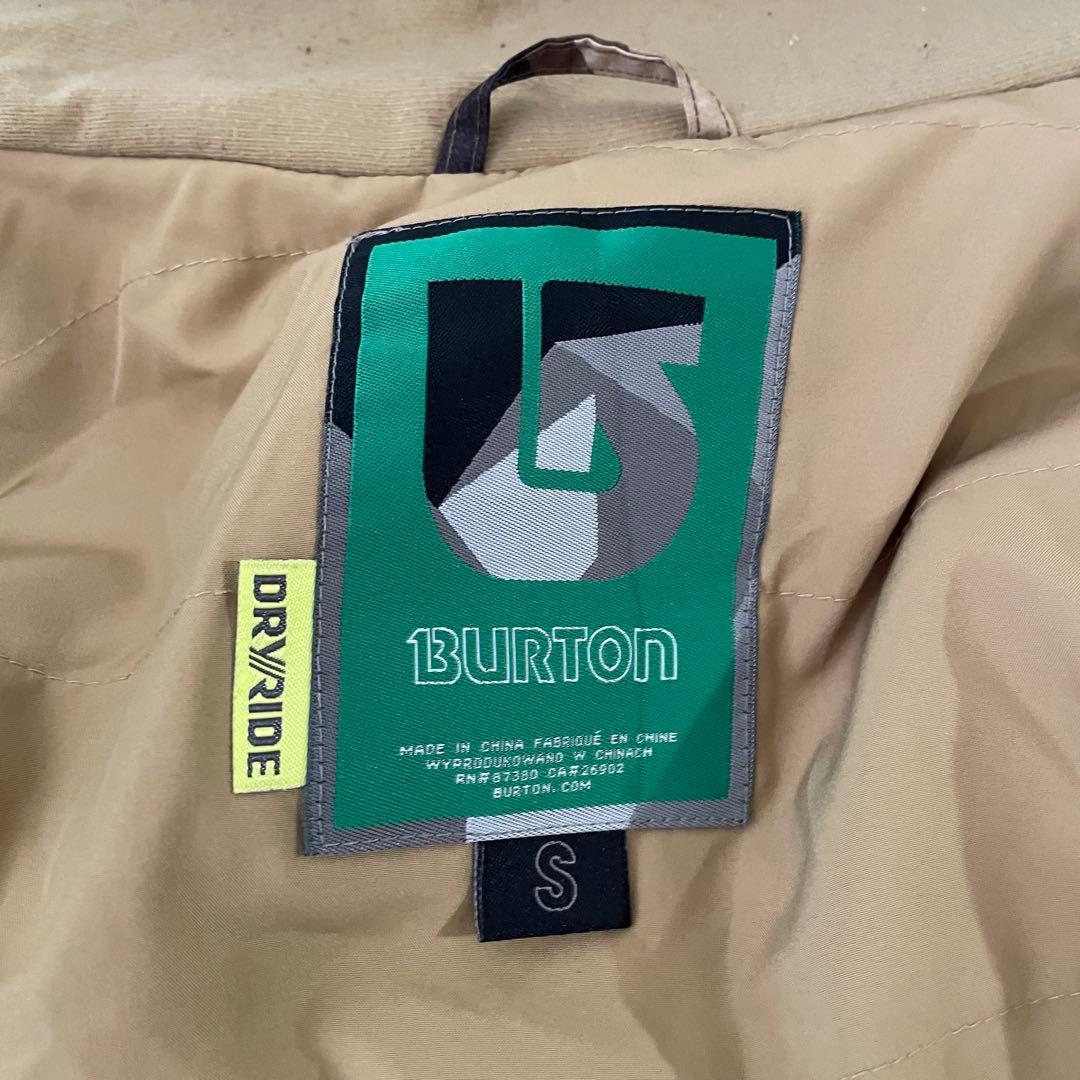 Burtonバートンスキーウェアスノーボードジャケットパーカー茶色ベージュカモ柄