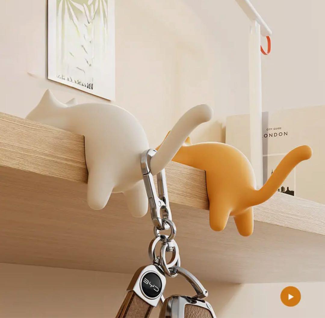 猫のポータブルハンギング　バックシャン猫のフック