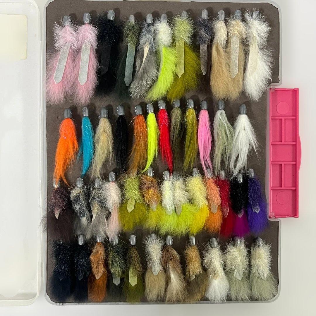 【迅速配送】ハートデザイン フェザールアー 1.5g 各種 47個 ケース付