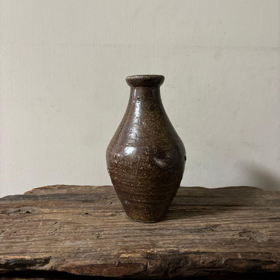 能野焼　花器　徳利　種子島焼　江戸時代　古道具　骨董　古民芸　検;白洲正子　李朝