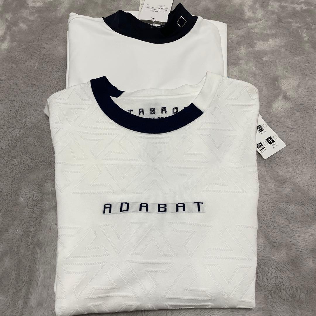 新品未使用　ADABAT ゴルフウェアセット ホワイト ネイビー　4点セット