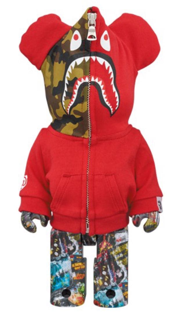 BE@RBRICK LEGACY CAMO SHARK 100％ & 400％