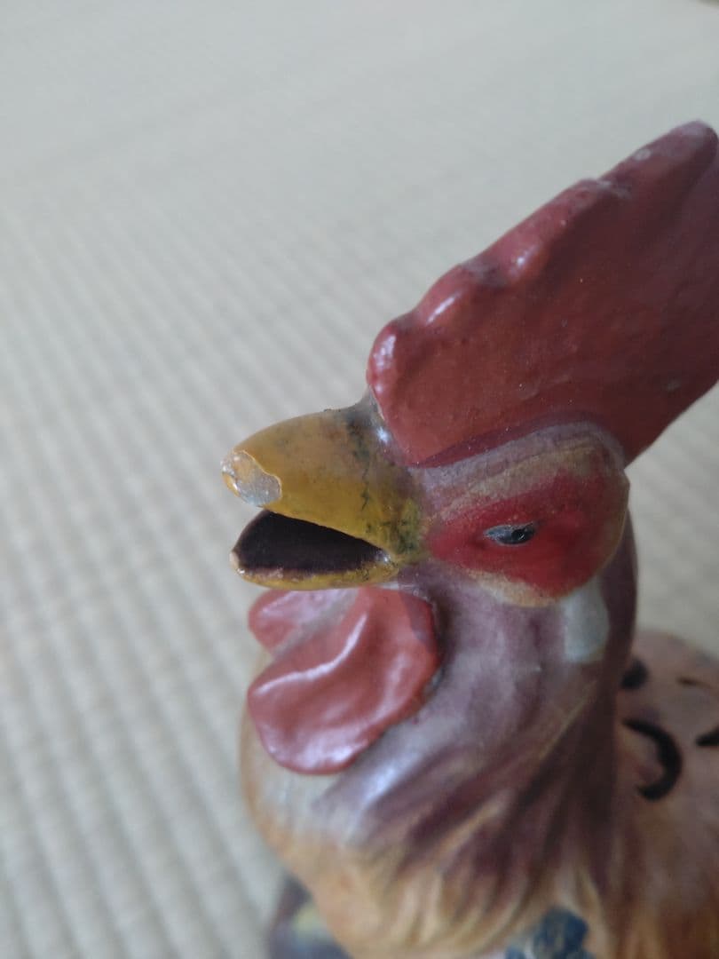 初代中村梅山　鶏伏せ香炉、蚊取り線香　　九谷