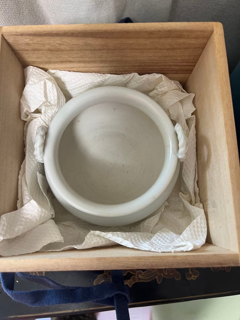 中国白磁香炉、徳化白磁