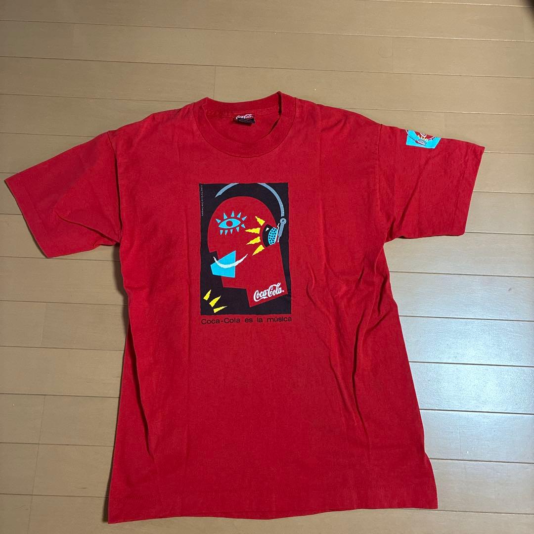 ビンテージ希少ユーロ製90s Coca-Cola Tシャツ