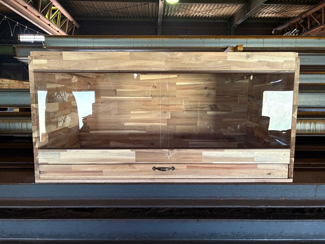 爬虫類ケージ 90×45×45 アカシア引き出しタイプ　爬虫類　ケージ