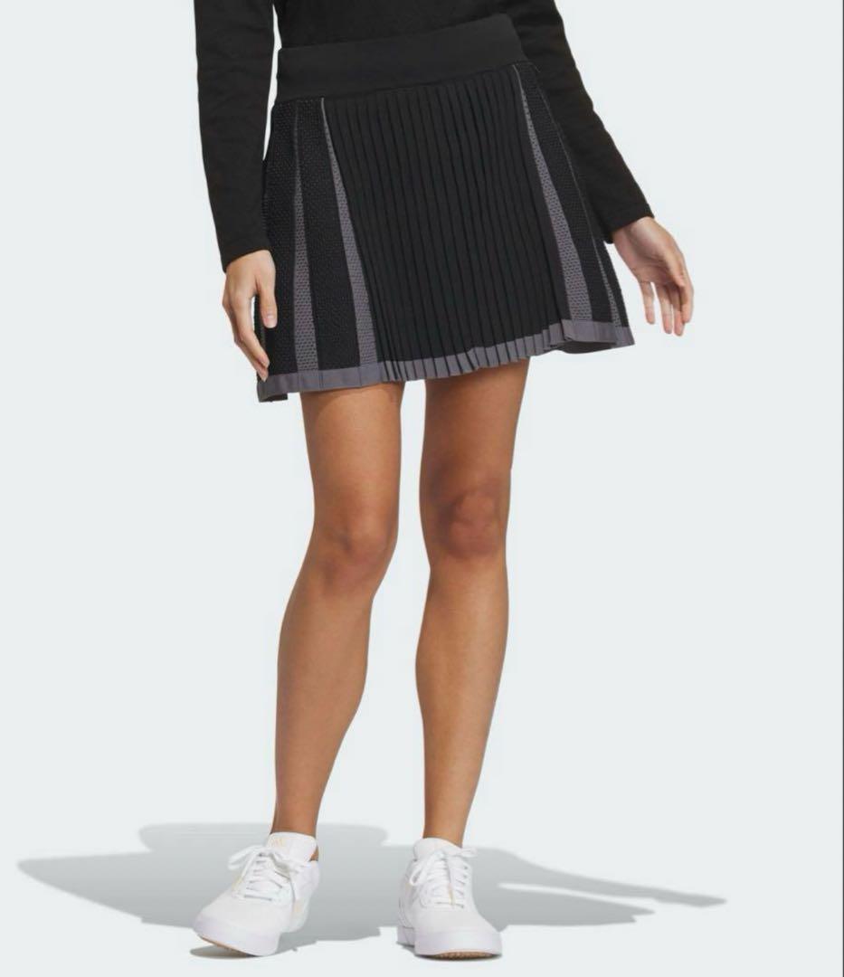 新品　アディダスゴルフ　定価3万4千　上下　PRIMEKNITシャツスカート　Ｓ