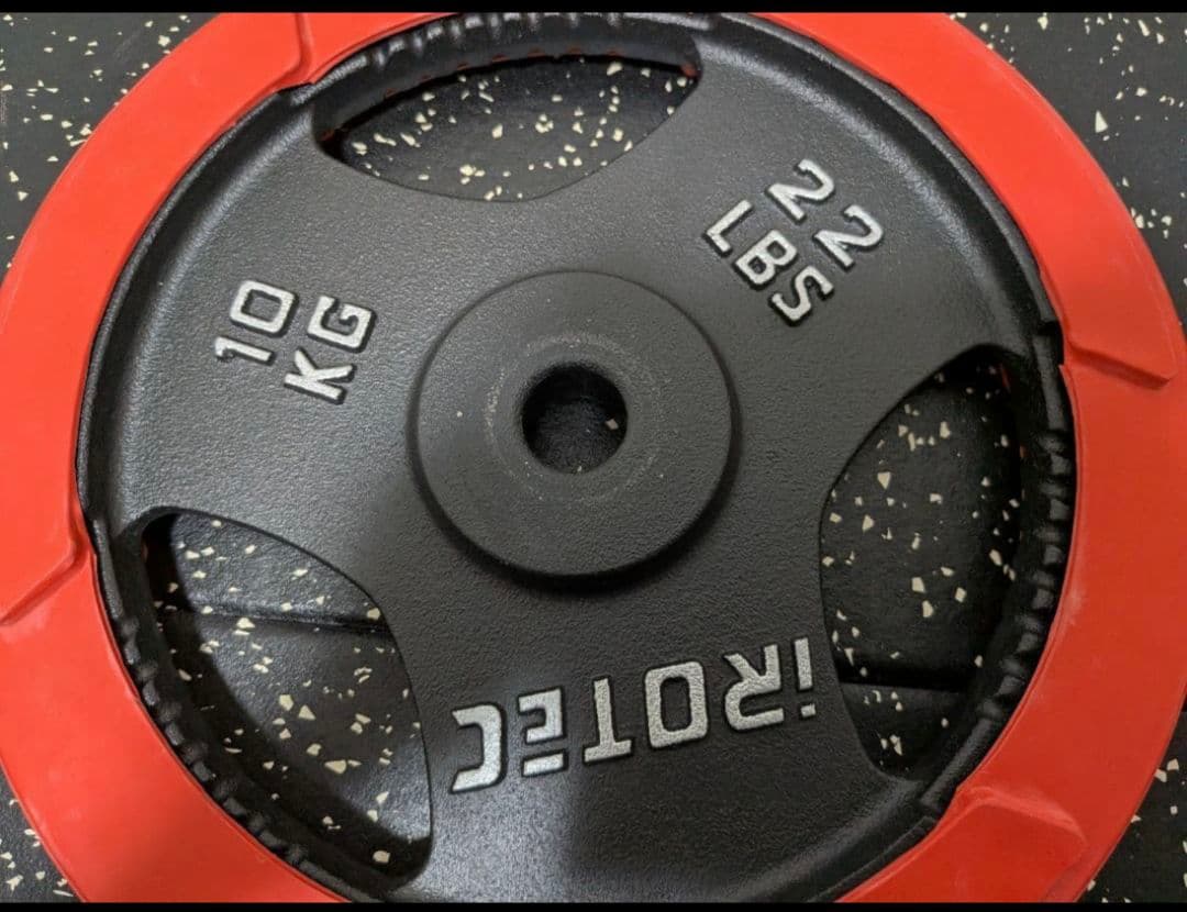 IROTEC 10kg ウエイトプレート 2枚セット　28ミリ用