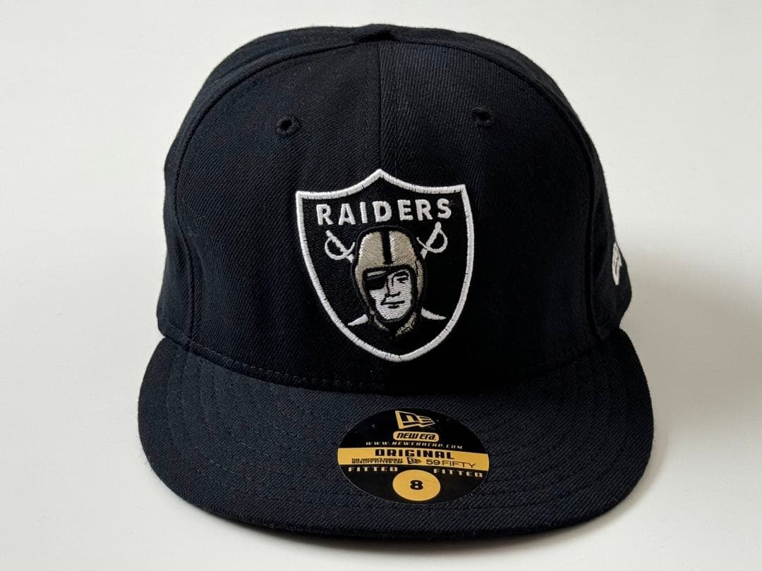 90s USA製 NEW ERA レイダース キャップ NFL RAIDERS黒