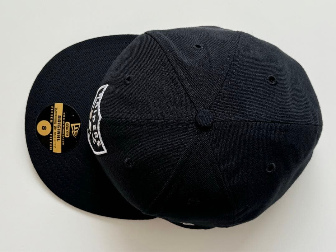 90s USA製 NEW ERA レイダース キャップ NFL RAIDERS黒