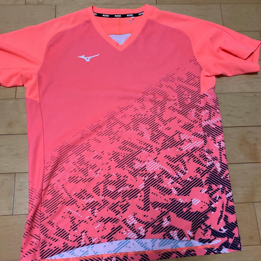 Mizuno テニスウェア ピンク ネイビー XL