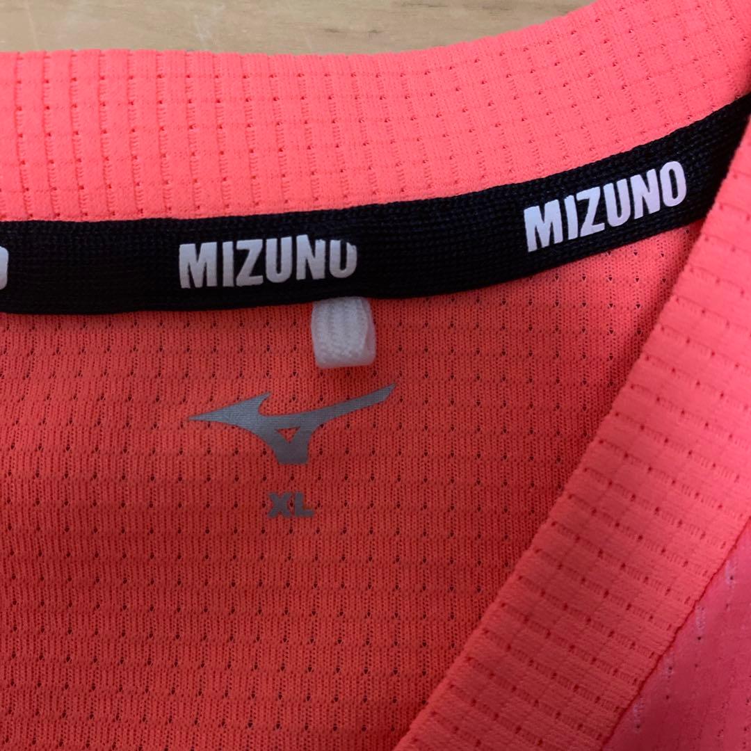 Mizuno テニスウェア ピンク ネイビー XL