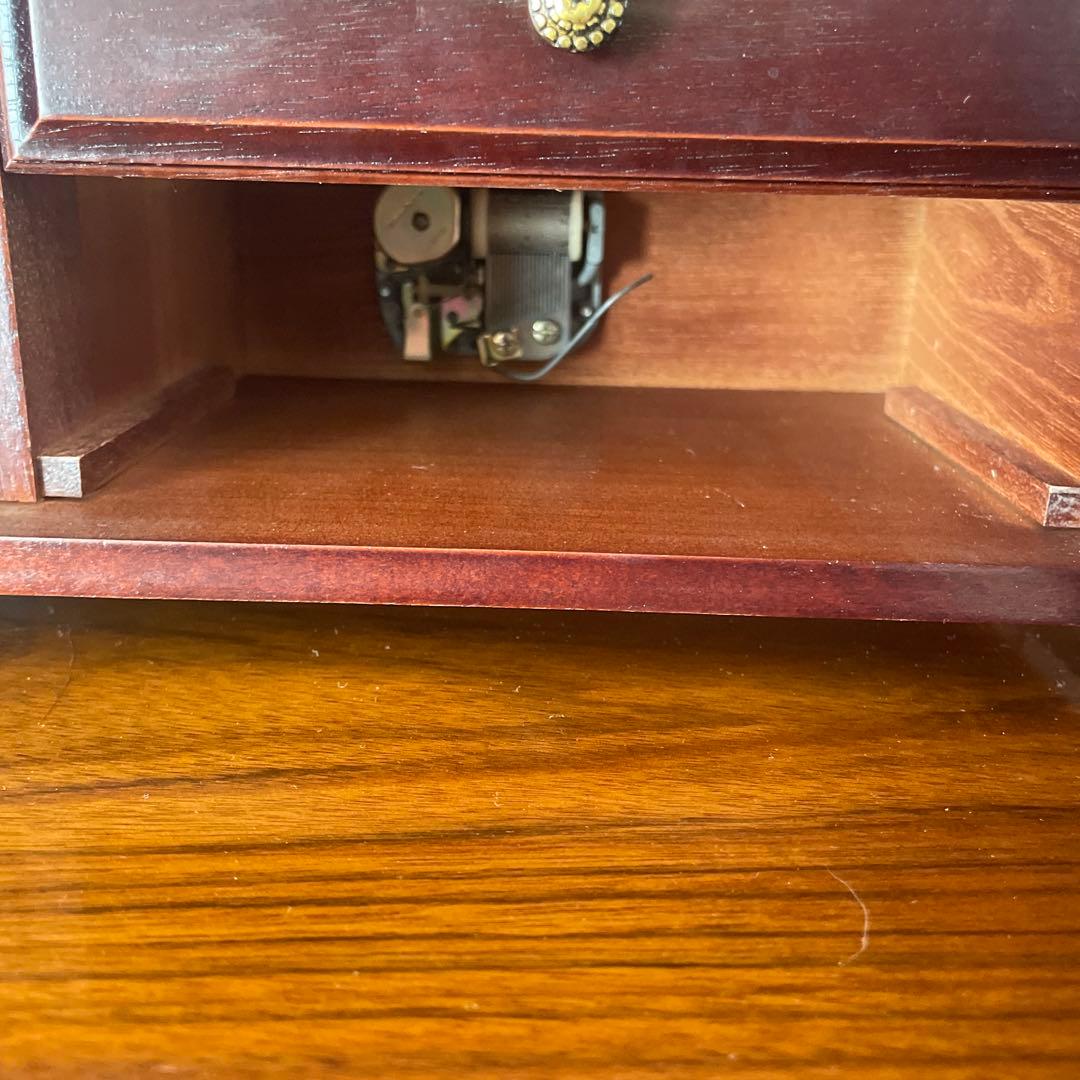 木製 ピアノ ジュエリーケース オルゴール付き アクセサリーケース