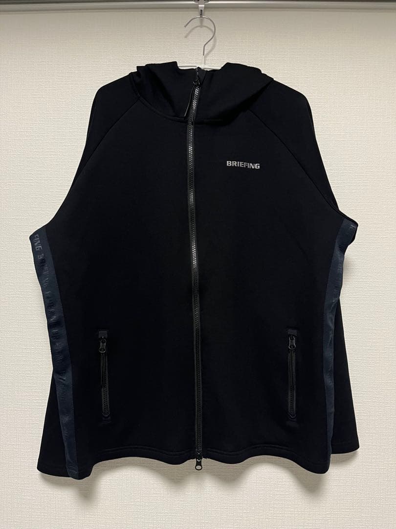 Ｌサイズ‼️ブリーフィング ウォーム ロゴ ライン パーカー BRG243M62
