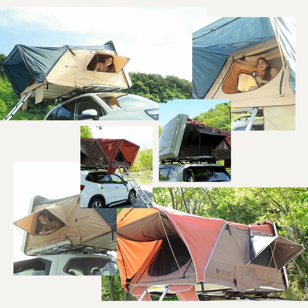 新品未使用品 SHINOBI ルーフテント ハシゴ付