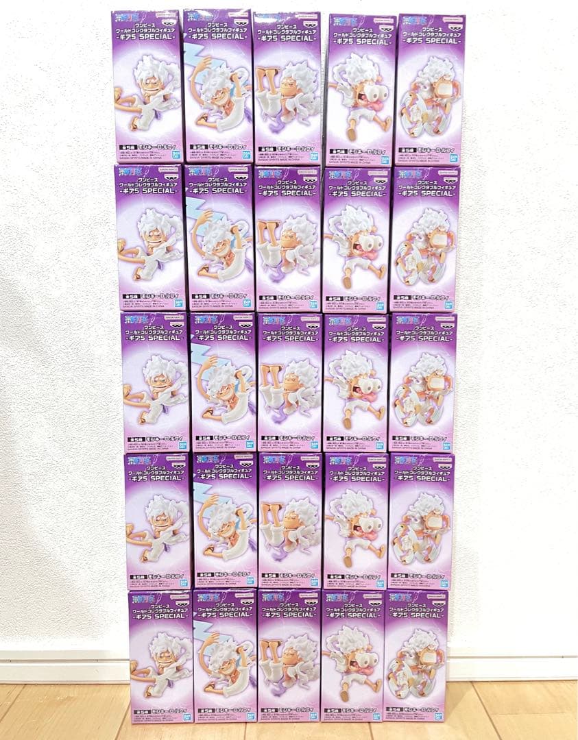 ワンピース ワールドコレクタブルフィギュア 初版 ギア5スペシャル ニカ5セット