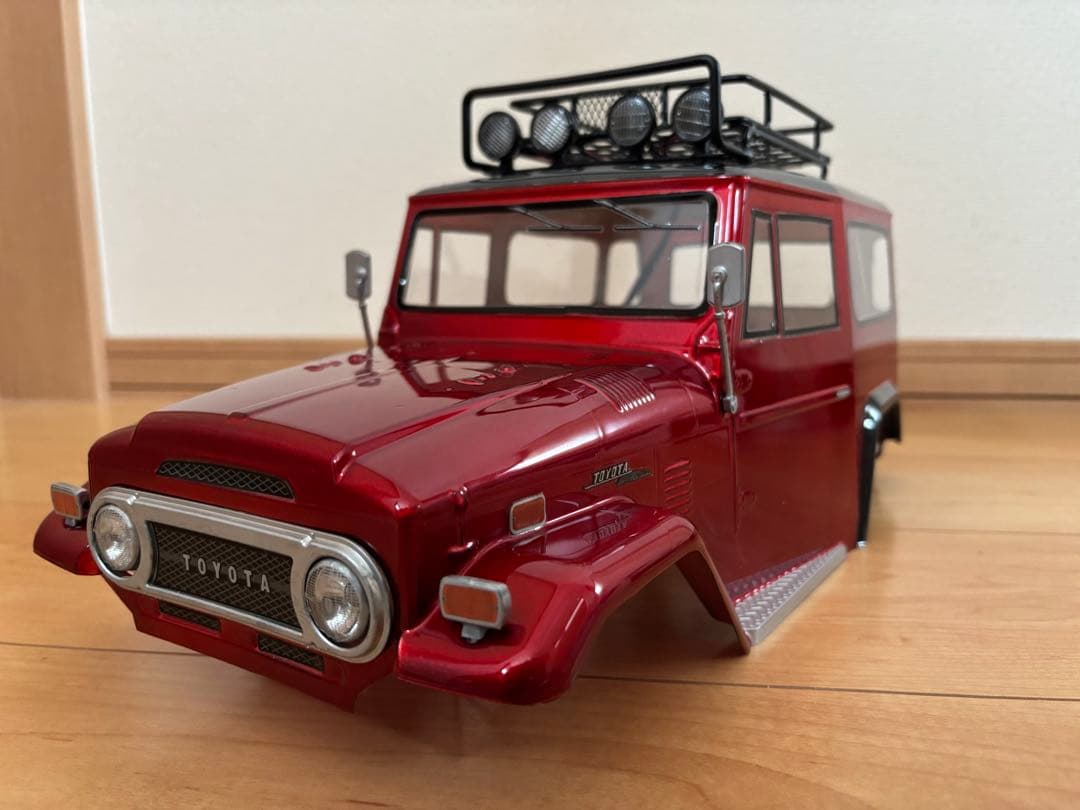 の*り様 【新品！キャンディレッド！】タミヤ LED8灯 ランクル40 ボディ！