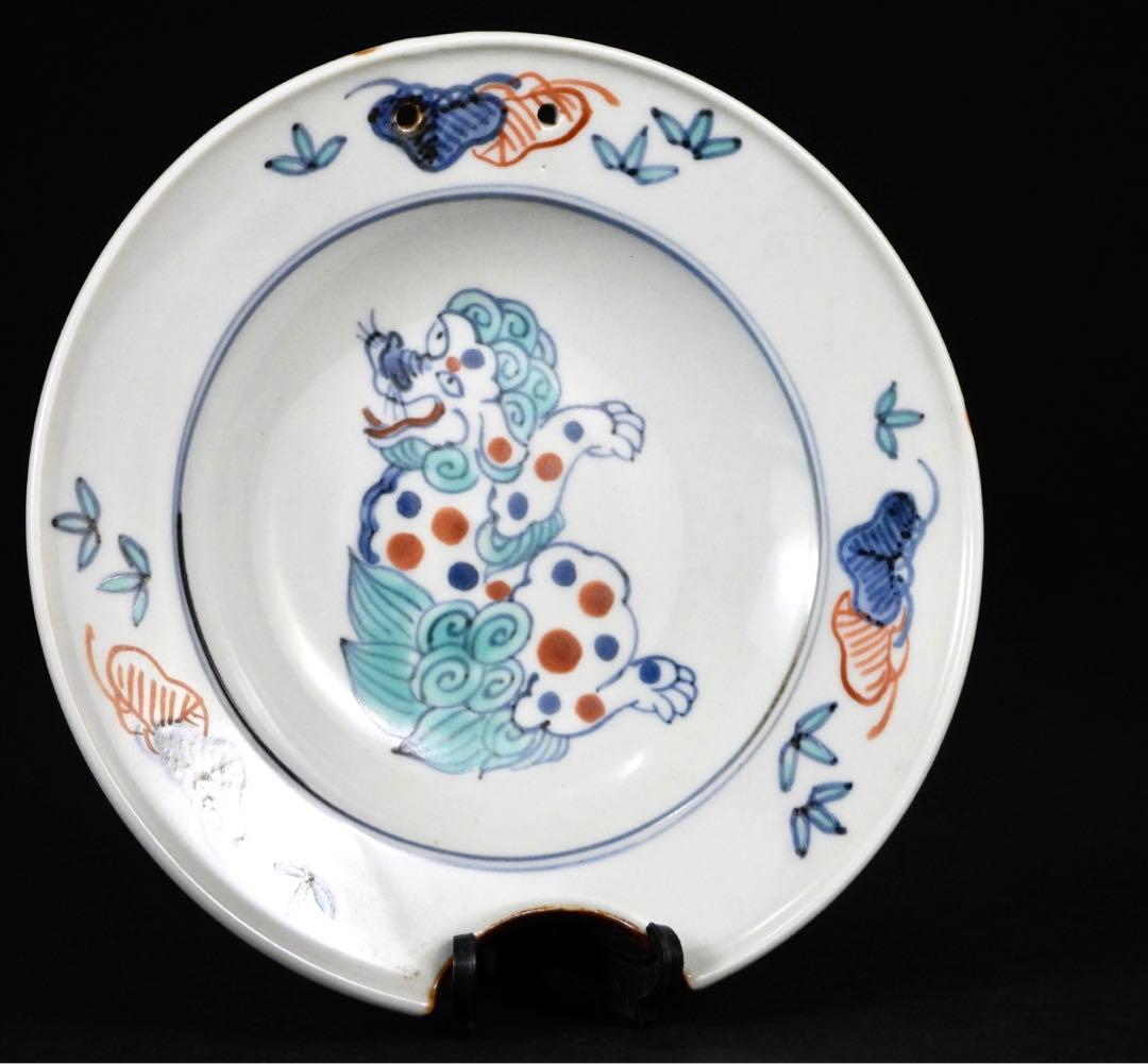 有田焼　古尹万里　在銘　髭皿五枚セット