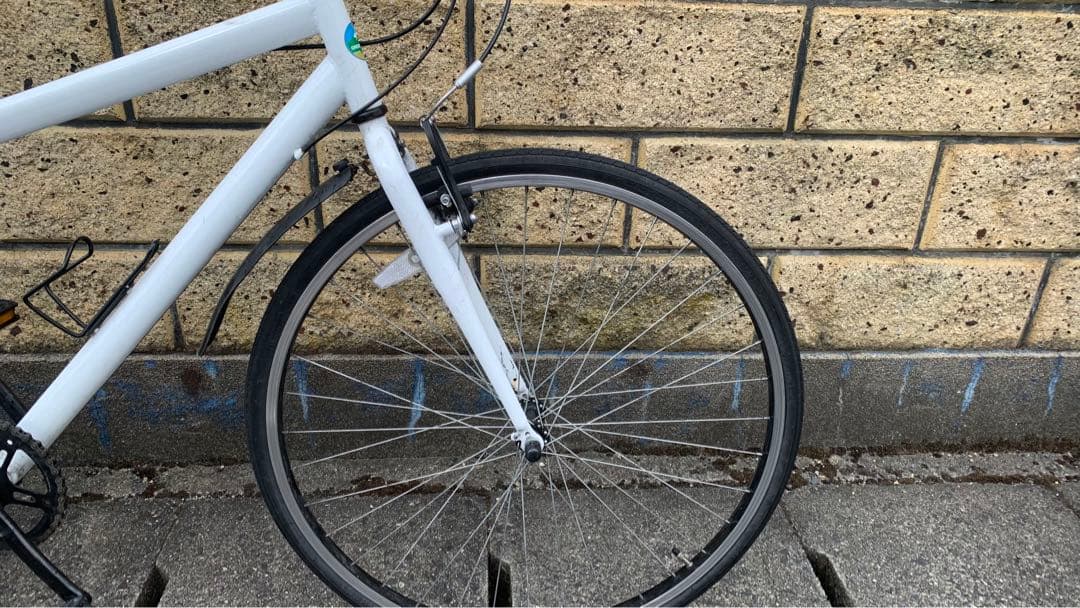 GREEN CITY クロスバイク ホワイト 【引き取り限定】