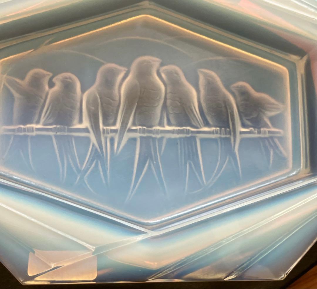 オパールセント　アンティーク　ガラス　エドモント・エトラン　ほぼ　完品