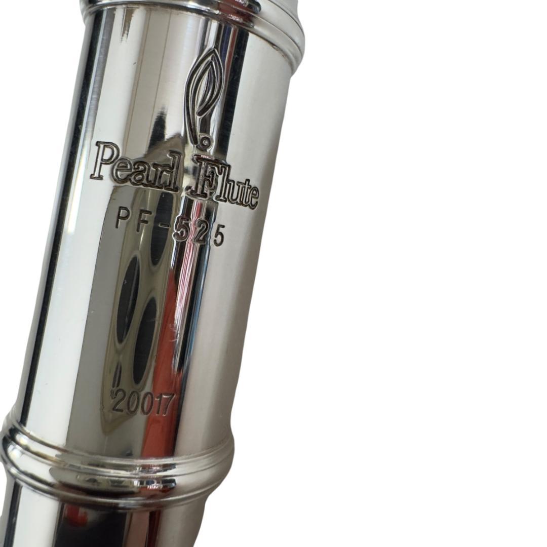 美品　PEARL PF-525 フルート Eメカ付き 銀製