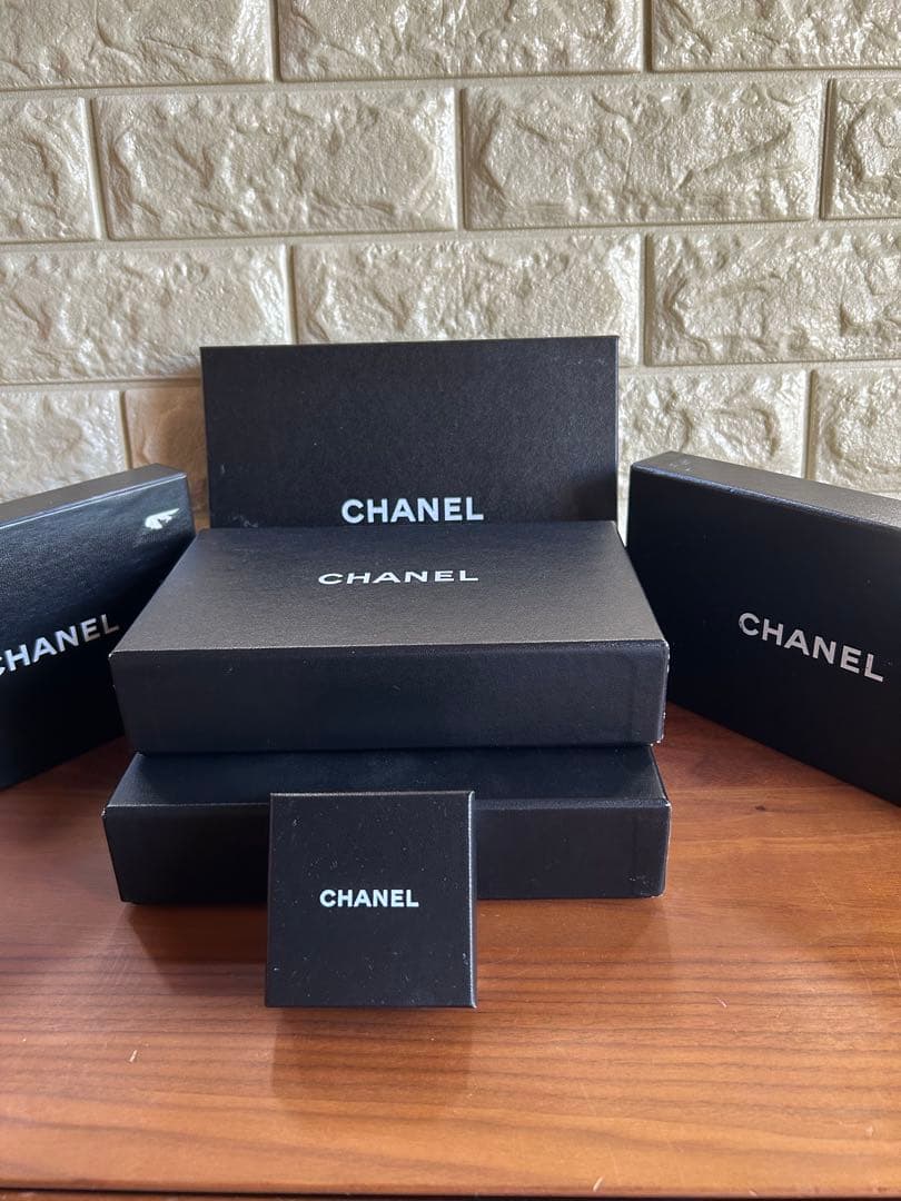 CHANELギフトボックスまとめセット 黒6個空箱