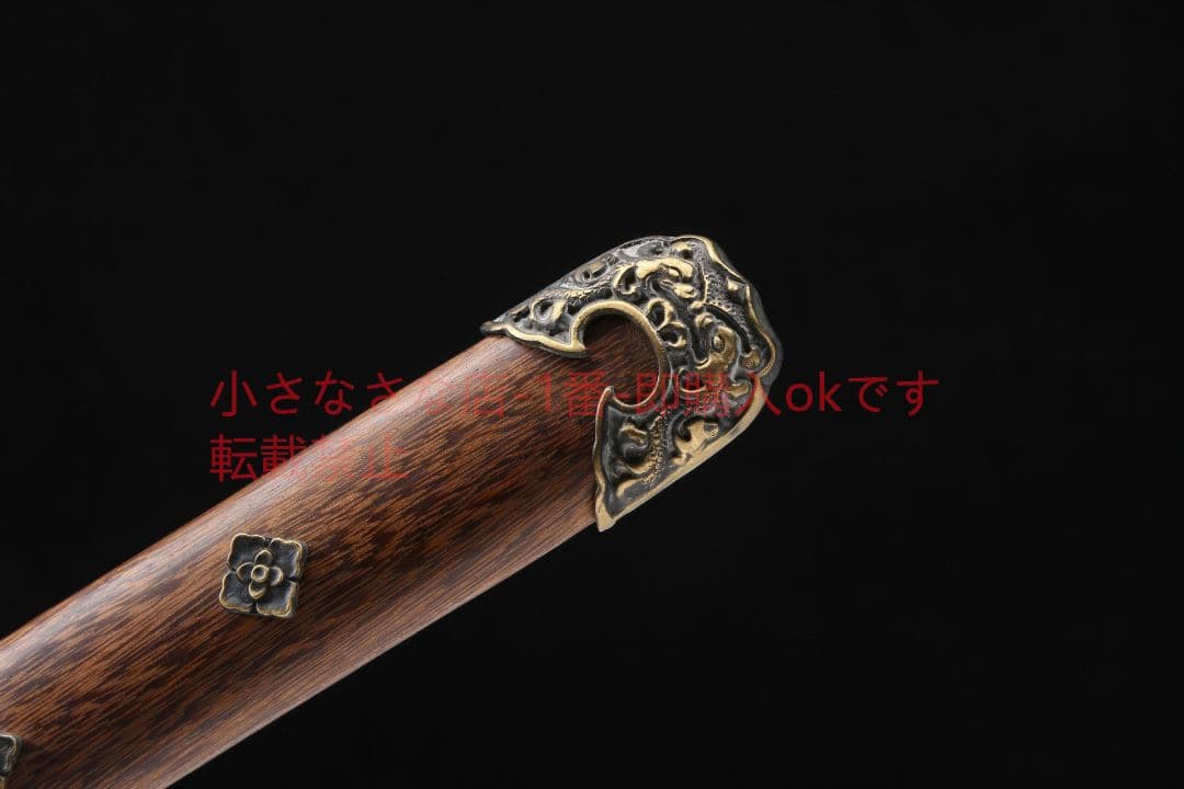君弘唐横刀花梨木純銅を旧にする 古兵器 武具 刀装具 日本刀 模造刀 居合刀