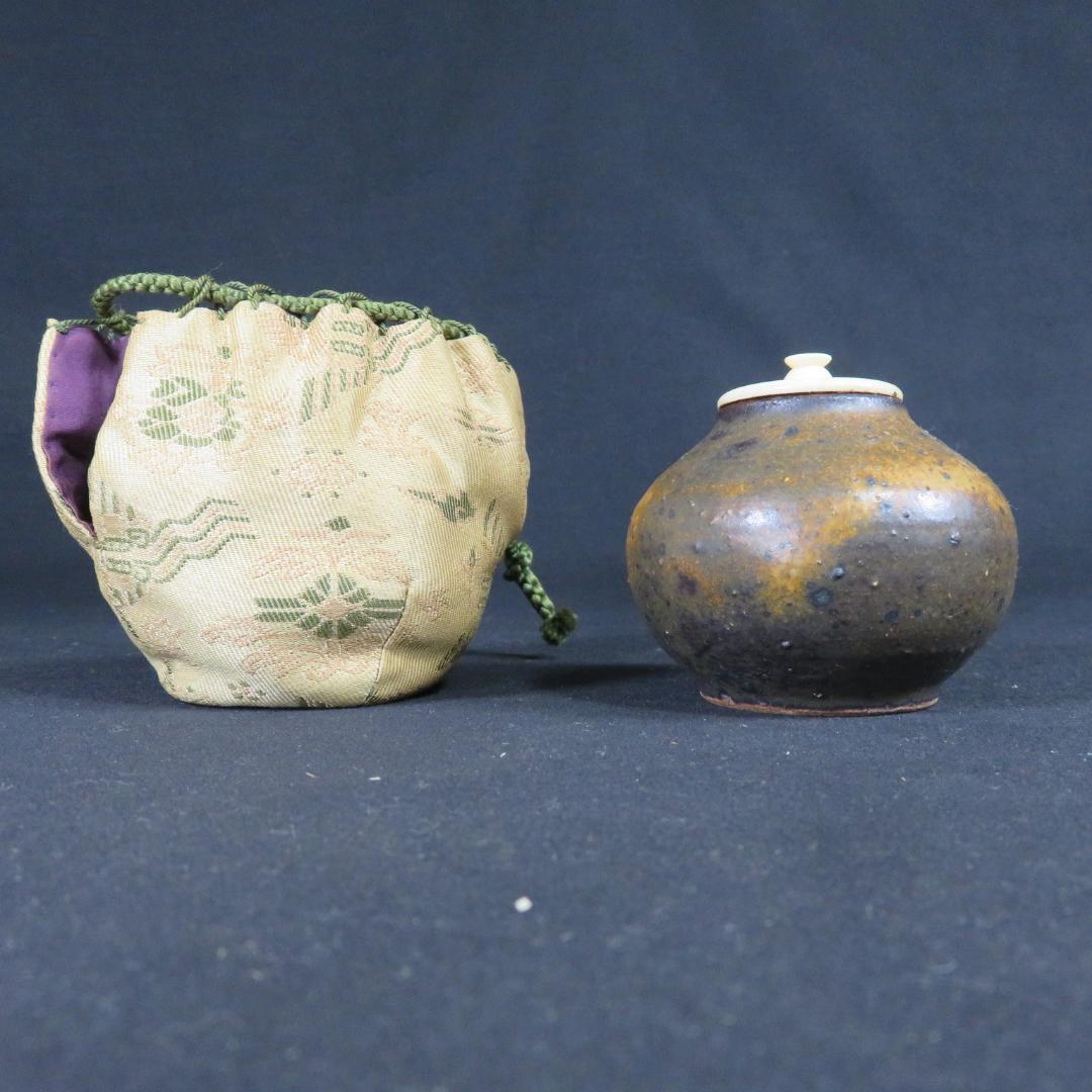 茶入れ 棗 ナツメ 中伊豆窯 山口廣海 茶道具 茶器 茶の湯