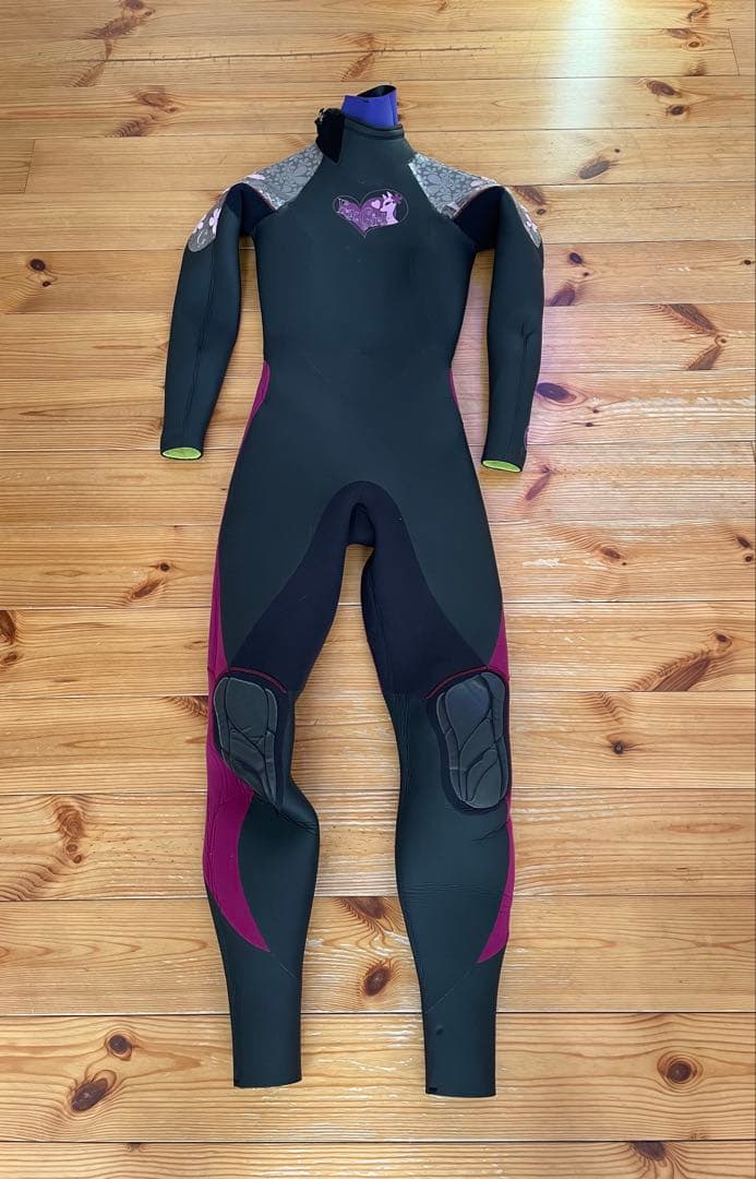 フルスーツ ウェットスーツ ブラック/パープル