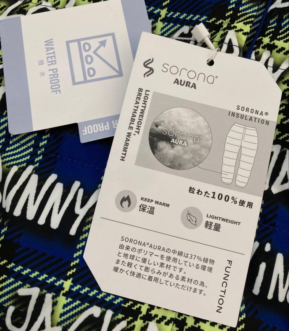 新品 パーリーゲイツ ジャックバニー リバーシブル中綿ベスト(5)L/ライム