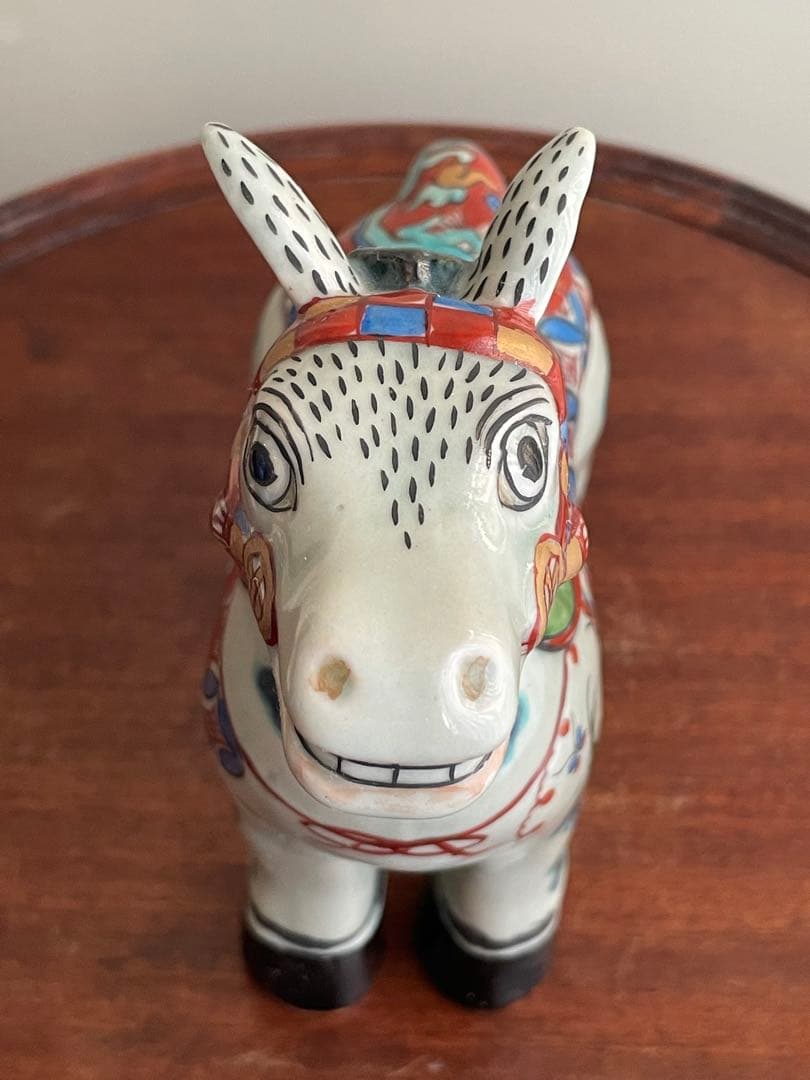 ⬇️ 円左エ門窯　⭐︎ 飾り馬　小　　手書き　有田焼