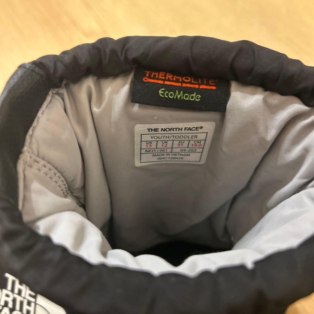 The North Face ヌプシブーツ ブラック 19cm キッズブーツ