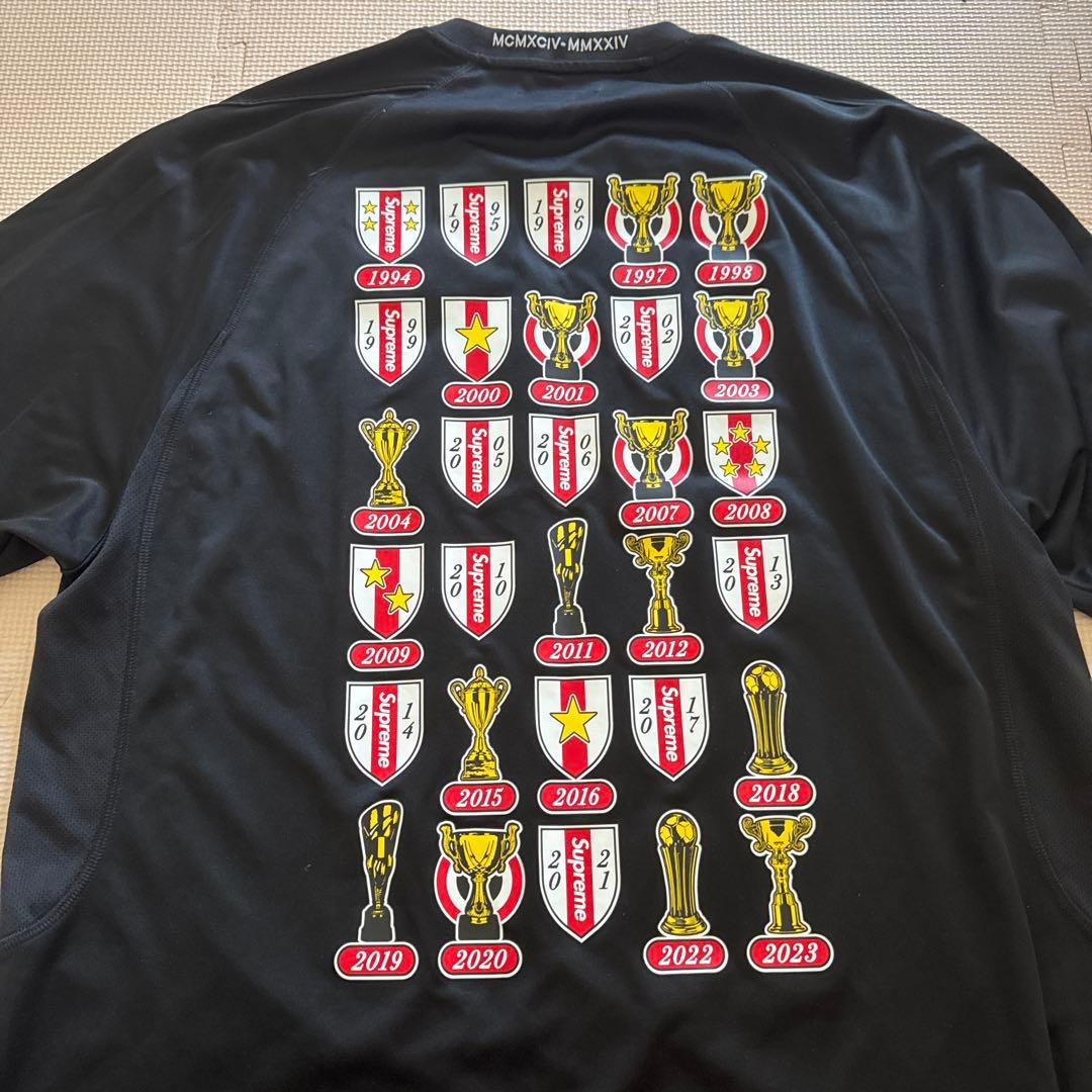 Supreme ブラック サッカージャージ