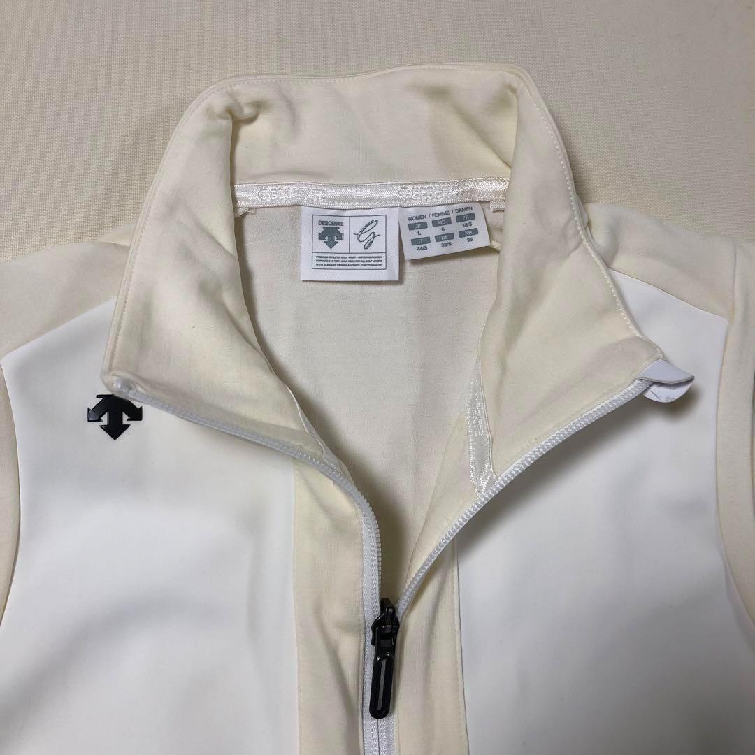 デサントゴルフ スポーツ ウェア ワンピース アイボリー Lサイズ