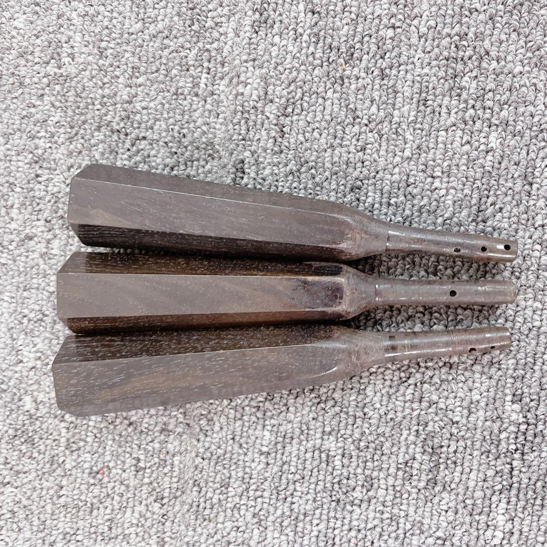 三味線 太糸巻き 黒檀 糸巻き 中棹用 和楽器