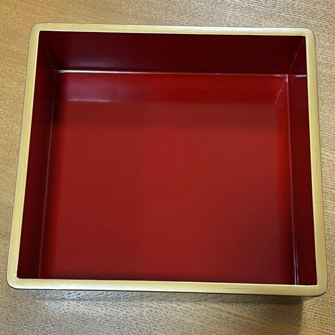 【桐箱付き】美品　輪島塗　2段重　輪島漆器　お重箱　伝統工芸品　骨董品　高級漆器