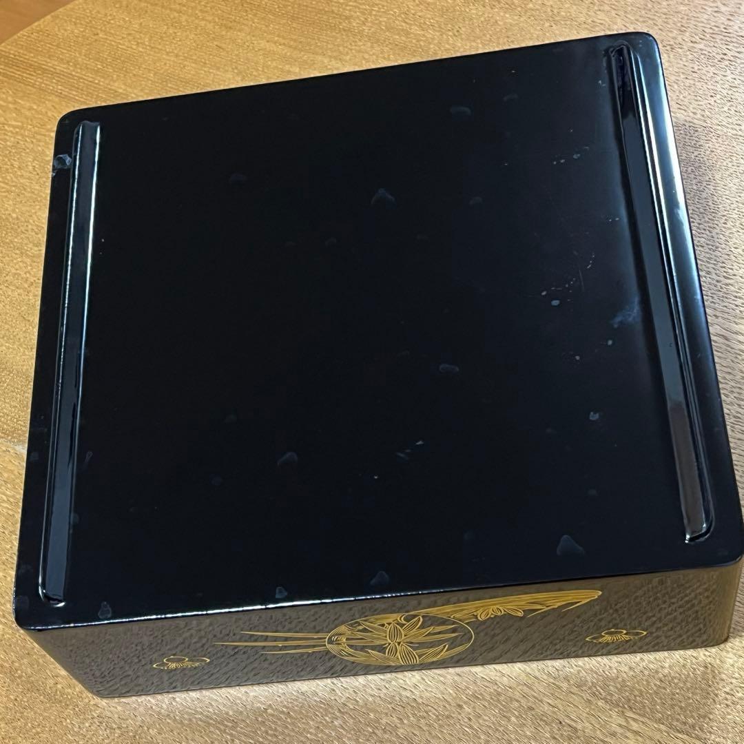 【桐箱付き】美品　輪島塗　2段重　輪島漆器　お重箱　伝統工芸品　骨董品　高級漆器