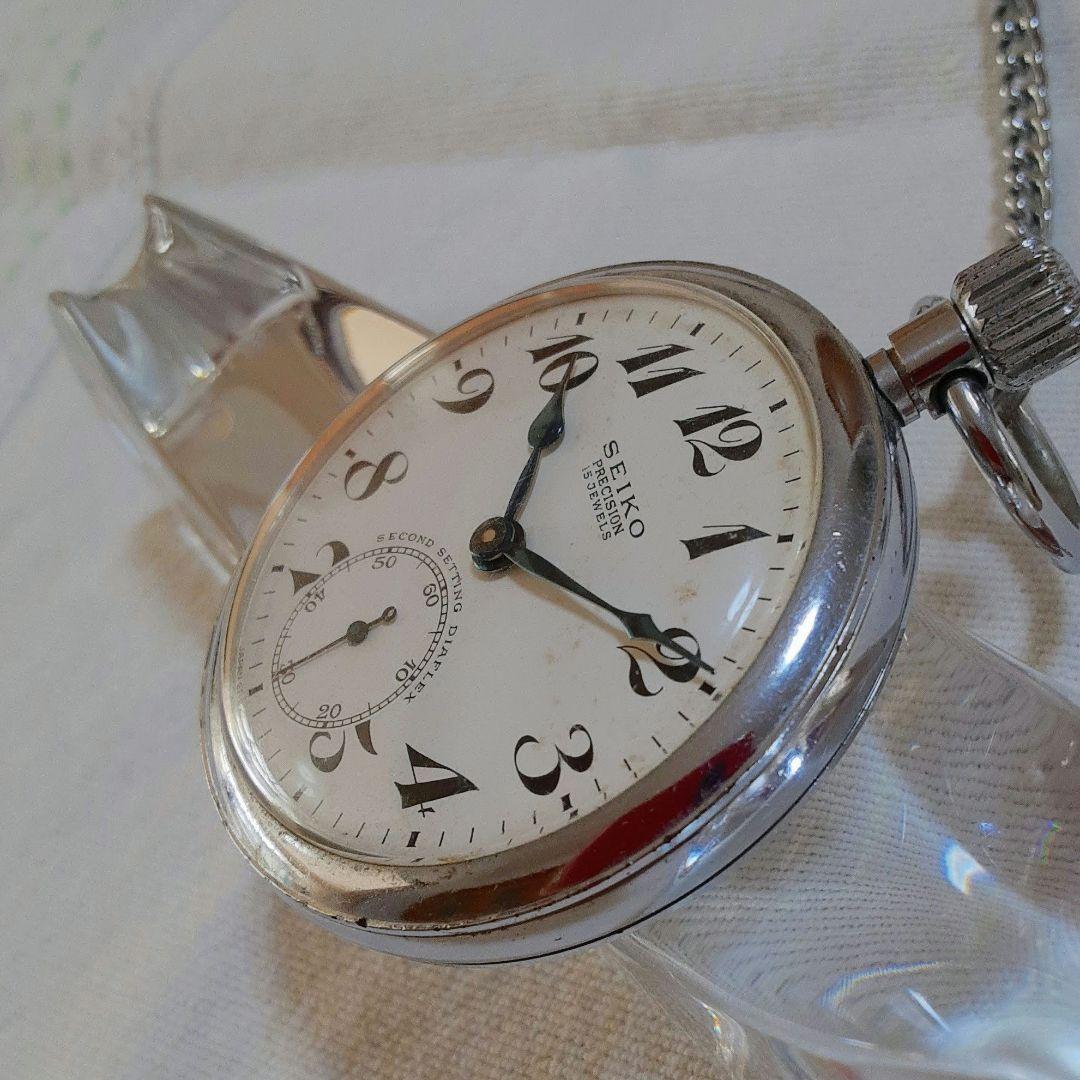 クッキー様ご依頼SEIKO PRECISION 昭和42年懐中時計15 石